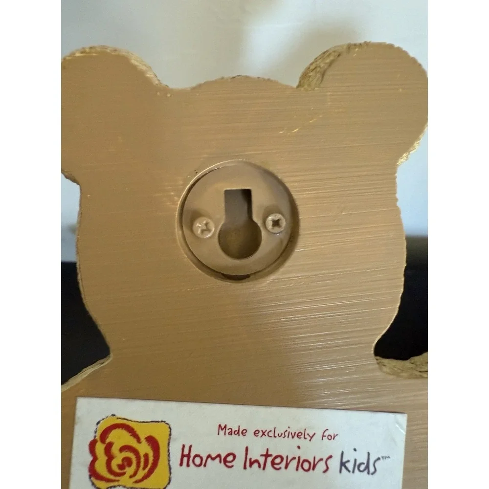 Vintage Home Interiors Kids Resin Bear Towel Hanger
